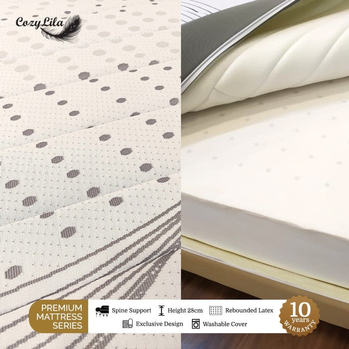 Cozylila Mattress Emerald Rebonded Latex Zipper - 120X200 Detail Material